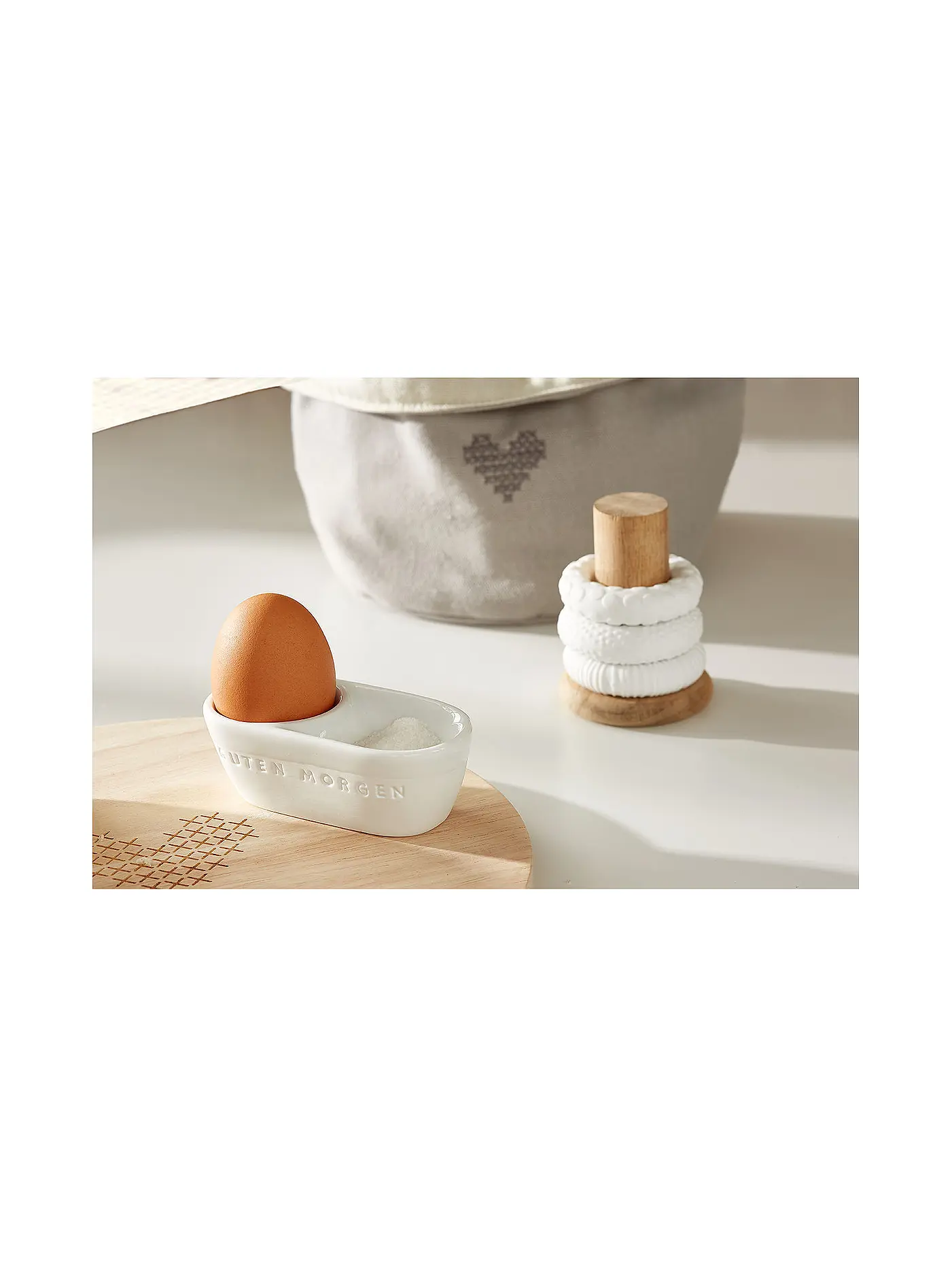 RAEDER | Serviettenringe 4er Set Weiss | 